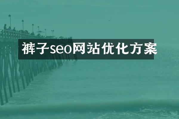 裤子seo网站优化方案