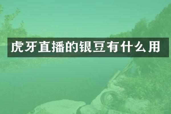 虎牙直播的银豆有什么用