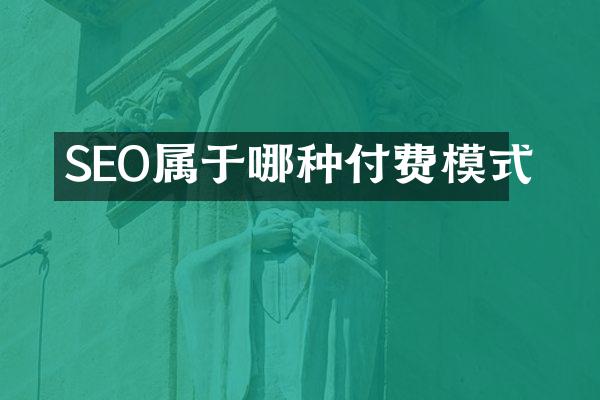 SEO属于哪种付费模式