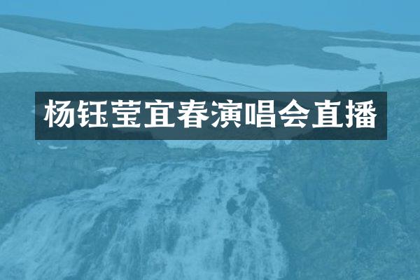 杨钰莹宜春演唱会直播