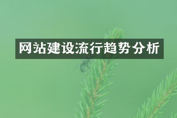 网站建设流行趋势分析