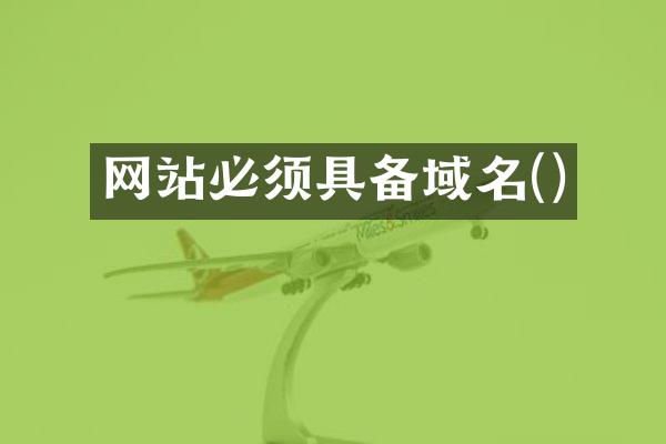网站必须具备域名()