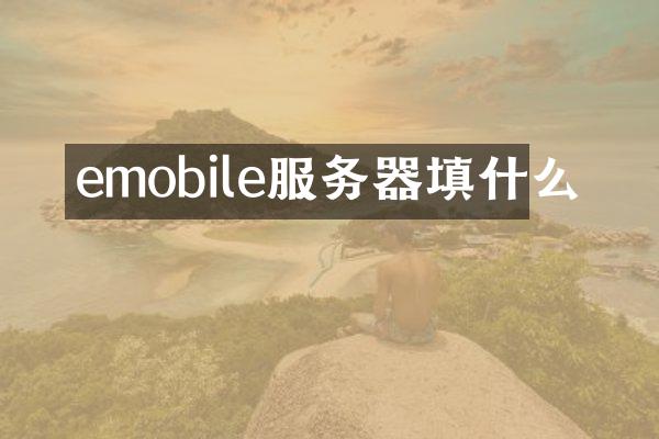 emobile服务器填什么