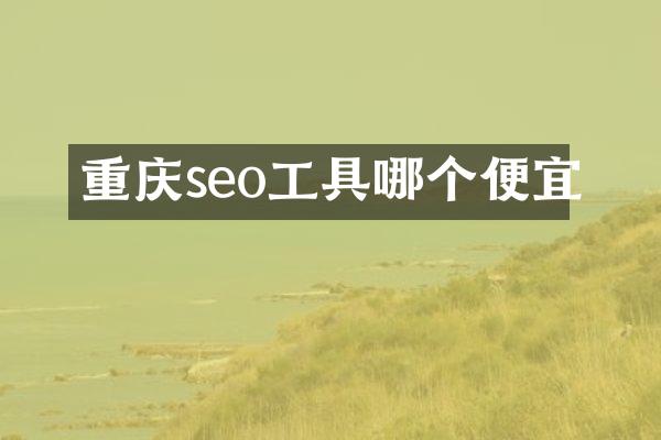 重庆seo工具哪个便宜