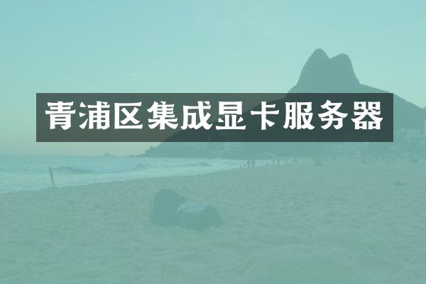 青浦区集成显卡服务器