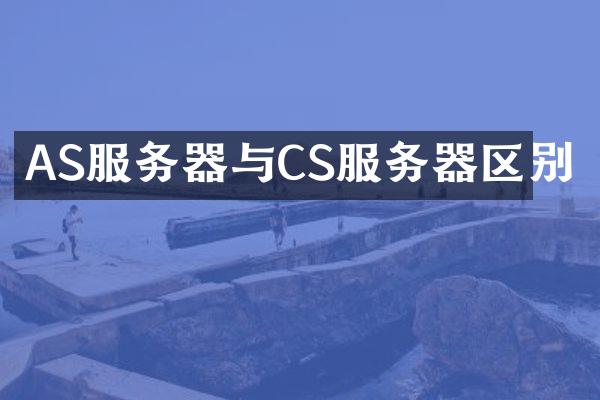 AS服务器与CS服务器区别