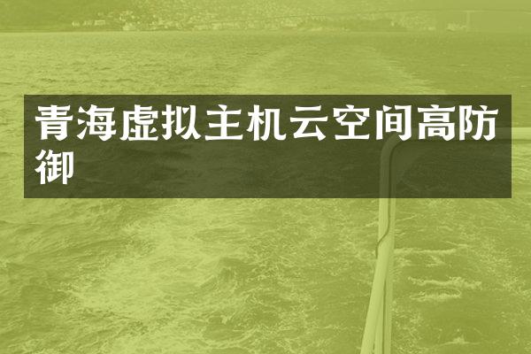 青海虚拟主机云空间高防御