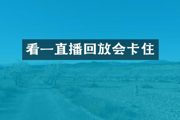 看一直播回放会卡住