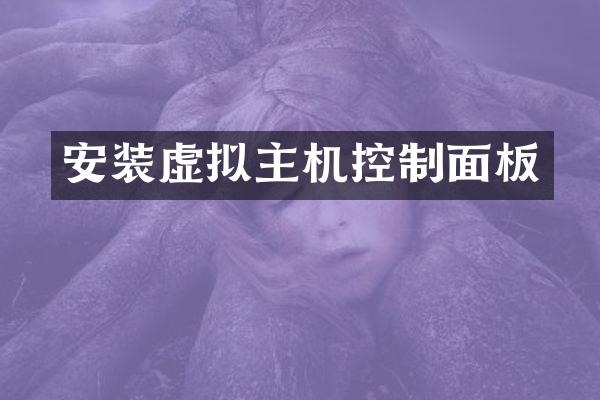 安装虚拟主机控制面板