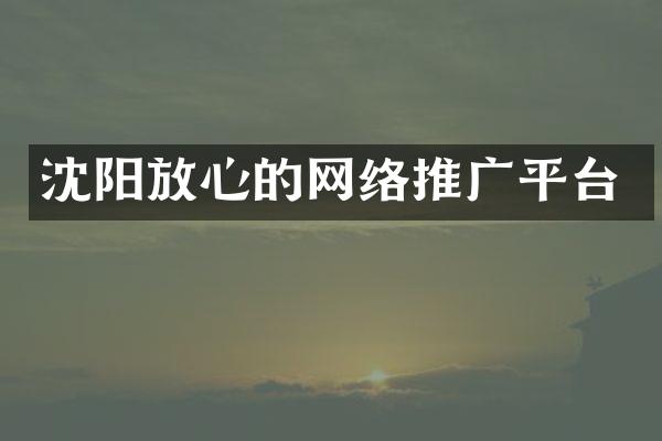 沈阳放心的网络推广平台