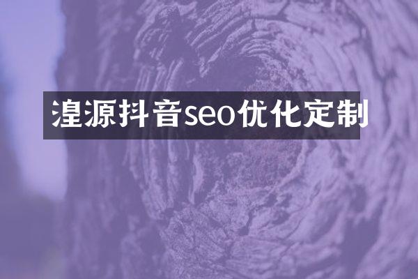 湟源抖音seo优化定制