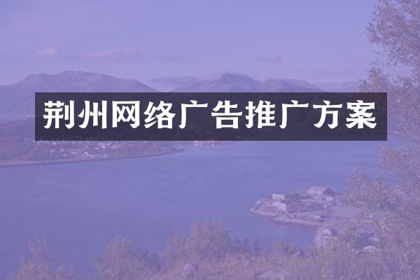 荆州网络广告推广方案