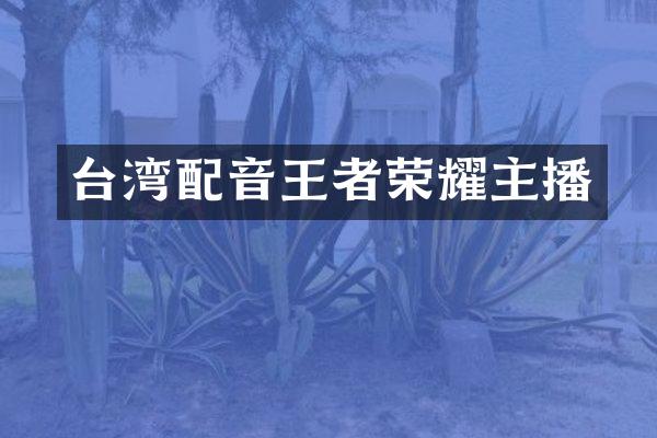 台湾配音王者荣耀主播