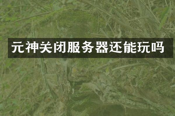 元神关闭服务器还能玩吗
