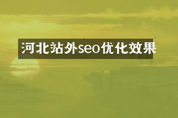 河北站外seo优化效果