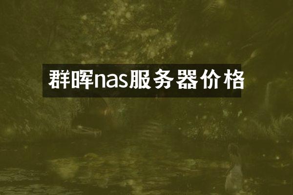 群晖nas服务器价格