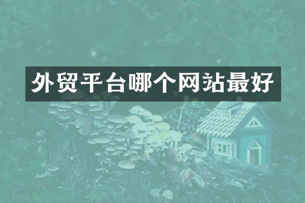 外贸平台哪个网站最好