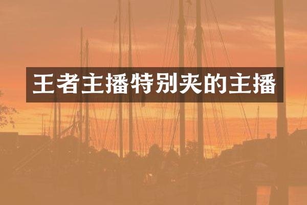 王者主播特别夹的主播