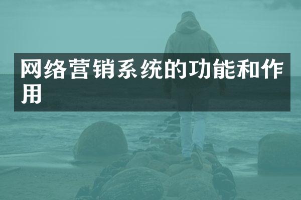 网络营销系统的功能和作用