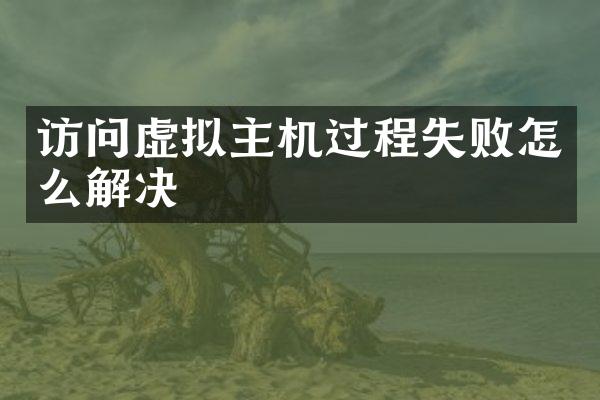 访问虚拟主机过程失败怎么解决