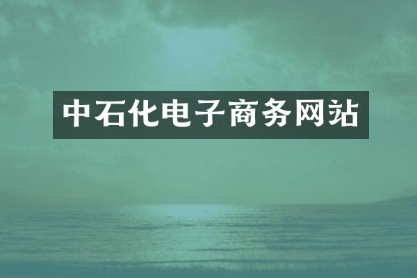 中石化电子商务网站