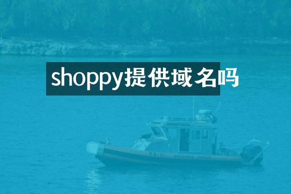 shoppy提供域名吗