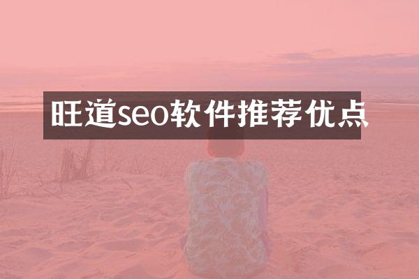 旺道seo软件推荐优点