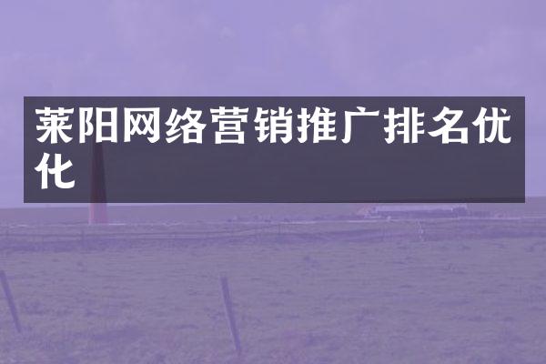 莱阳网络营销推广排名优化