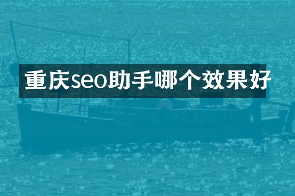 重庆seo助手哪个效果好