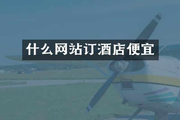 什么网站订酒店便宜