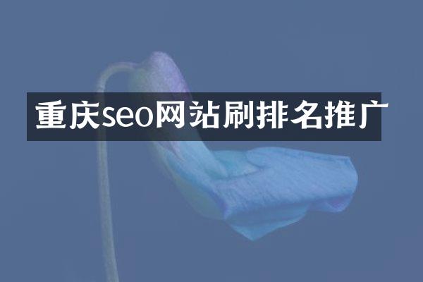重庆seo网站刷排名推广