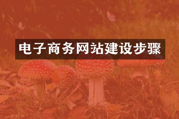 电子商务网站建设步骤