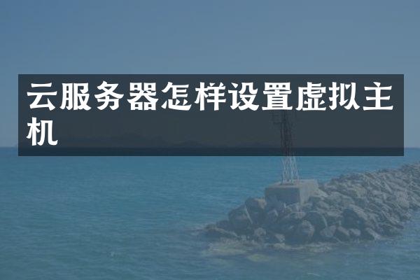 云服务器怎样设置虚拟主机