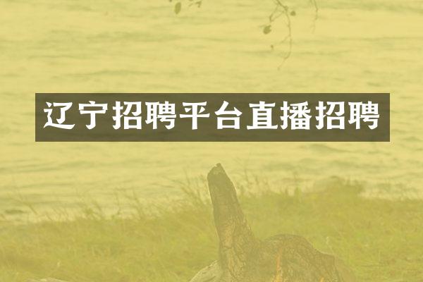辽宁招聘平台直播招聘