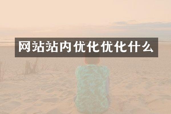 网站站内优化优化什么