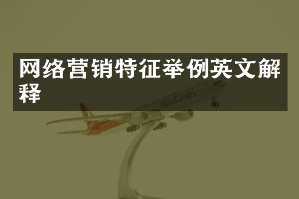 网络营销特征举例英文解释