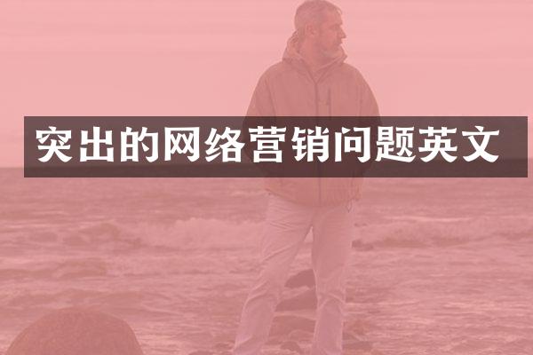 突出的网络营销问题英文