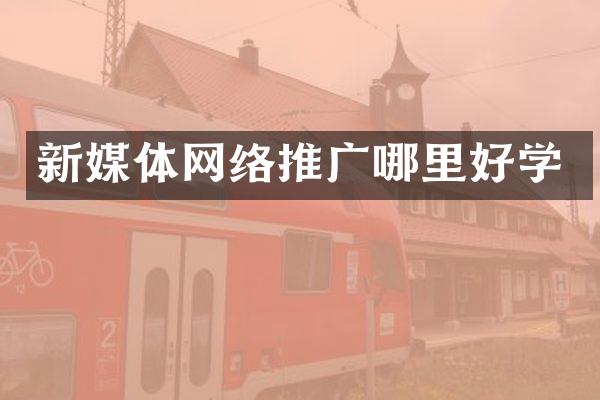 新媒体网络推广哪里好学