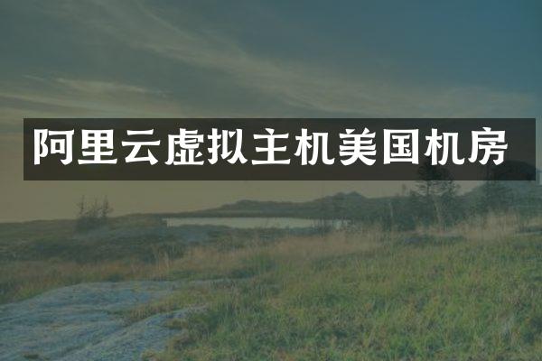 阿里云虚拟主机美国机房