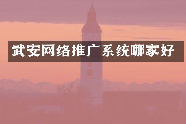 武安网络推广系统哪家好