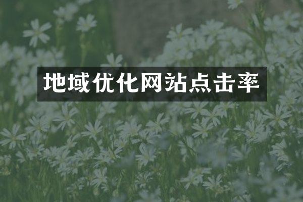 地域优化网站点击率