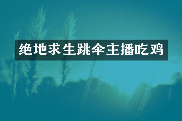 绝地求生跳伞主播吃鸡