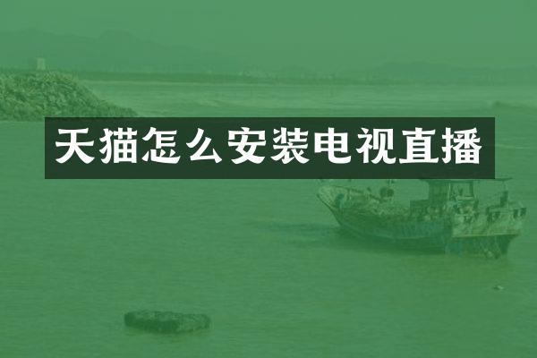 天猫怎么安装电视直播