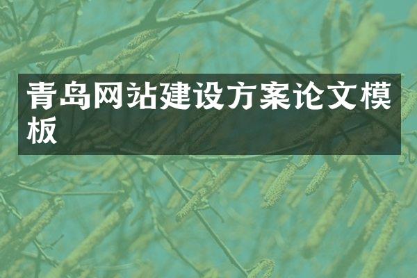 青岛网站建设方案论文模板