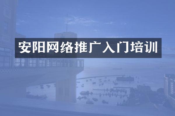 安阳网络推广入门培训