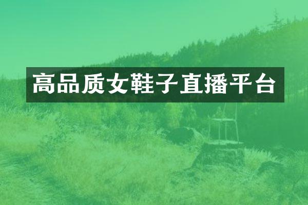 高品质女鞋子直播平台