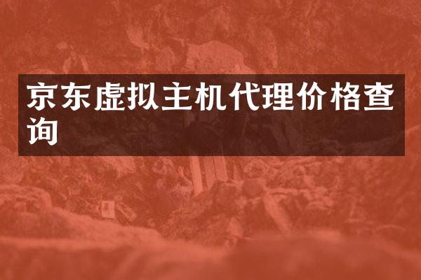 京东虚拟主机代理价格查询