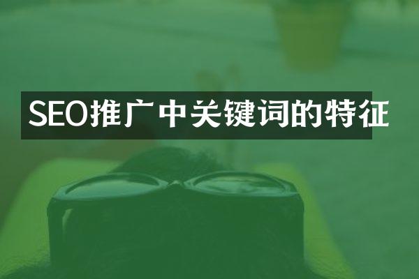 SEO推广中关键词的特征