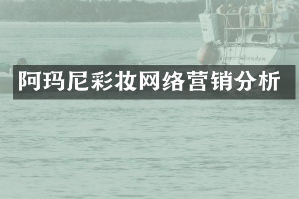 阿玛尼彩妆网络营销分析