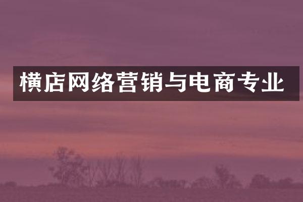 横店网络营销与电商专业